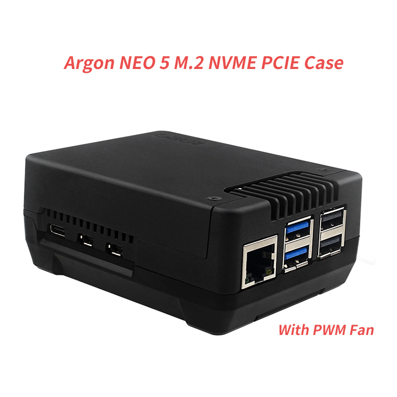 Caja PCIE Argon NEO 5 M.2 NVME - Turing Pi 2 reseña y precio