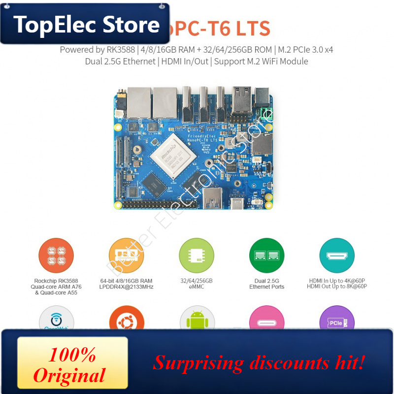 Placa de Desarrollo TopElec Na - Nanopc T6 16Gb reseña y precio
