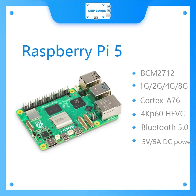 Placa Raspberry Pi 5 Cortex-A7 - Raspberry Pi 5 8Gb reseña y precio